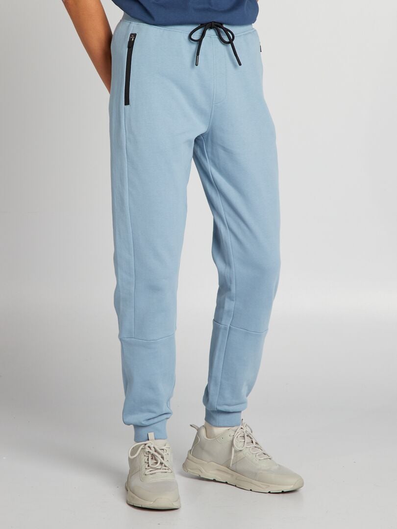 Joggingbroek met contrasterende details - BLAUW