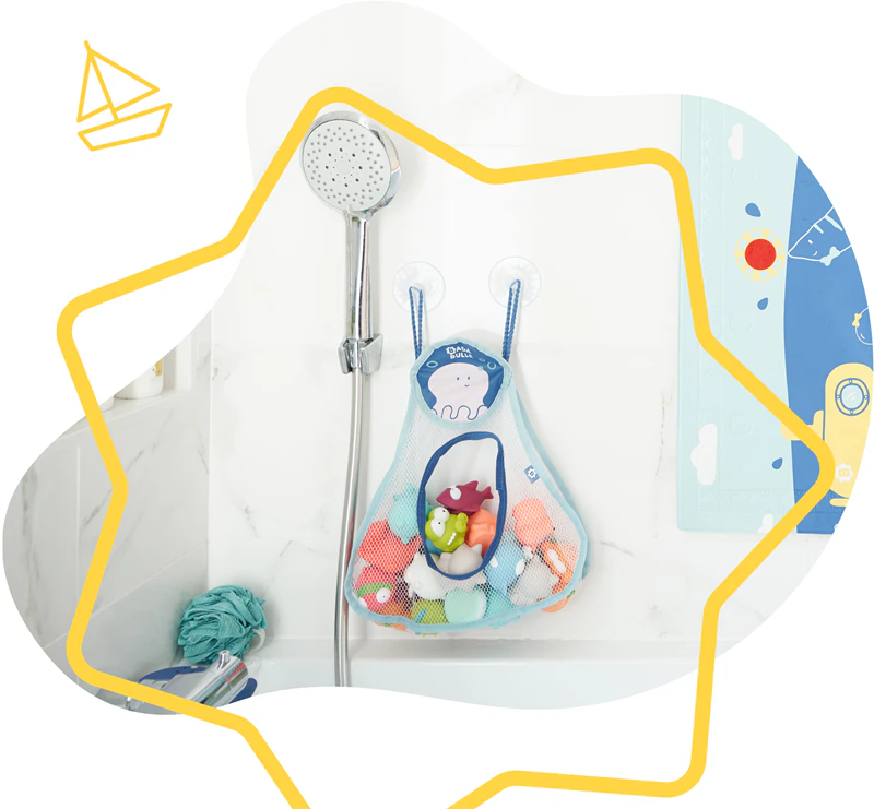 Badabulle Bath Tub Play Pouch organizer op aanvraag