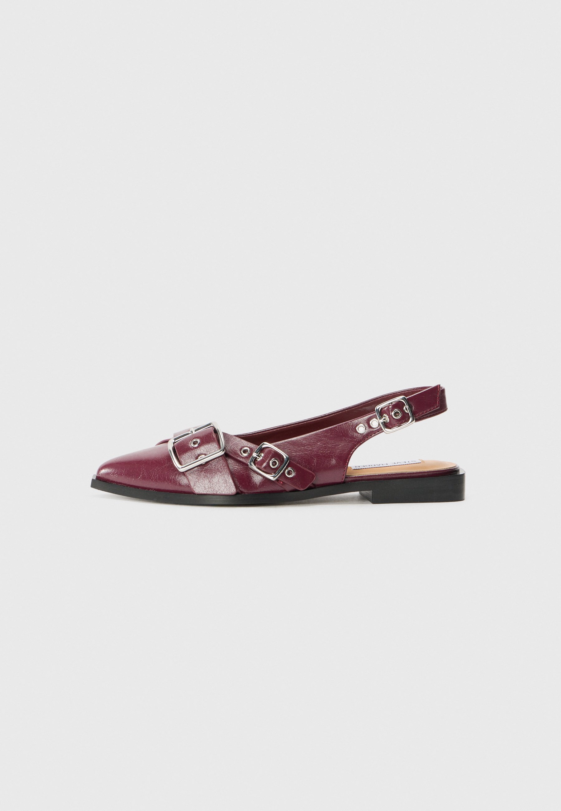 Steve Madden GREZLY - Slingback ballerina's - donker kersenrood