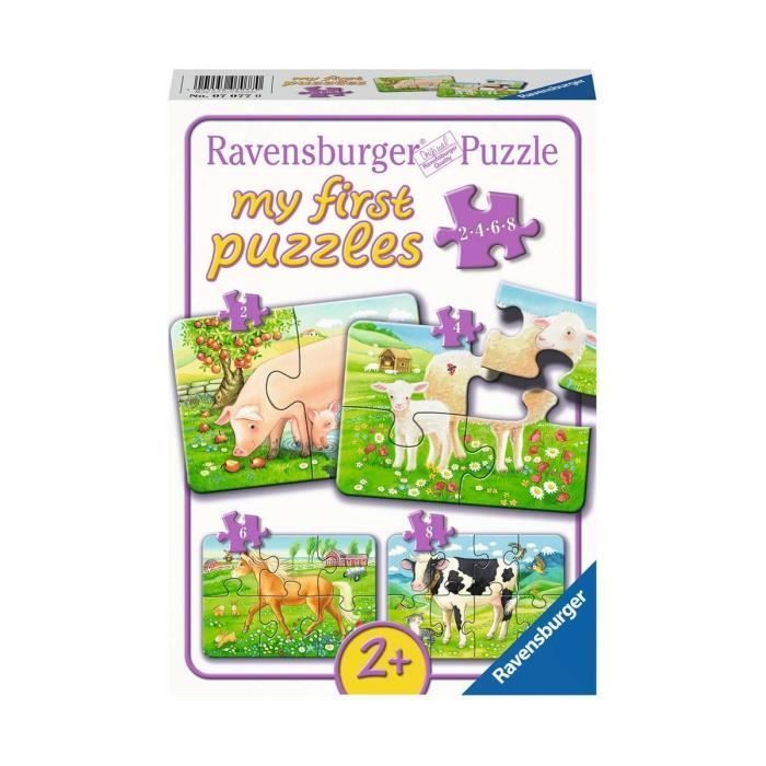 Rompecabezas Ravensburger Nuestros animales favoritos 2+4+6+8p