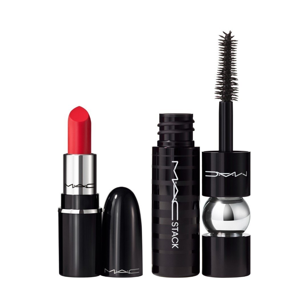 MAC Lusterglass Mini сет за шминку за усне и очи – 1 комад