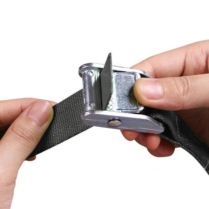 Sangle de Fixation Ajustable de 10 m Noire Idéale pour Porte-Vélos et Usage Multiple