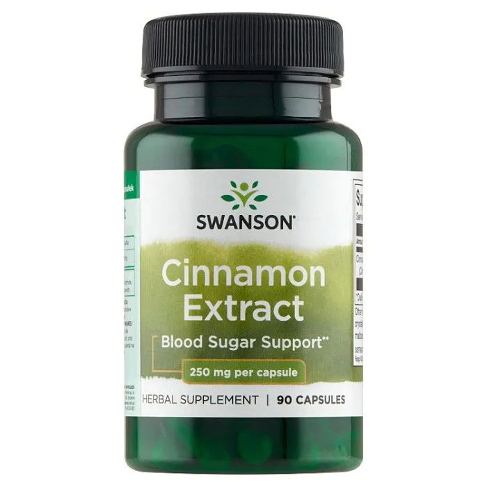 Swanson Cynamon Ekstrakt 250 mg Kapsułki