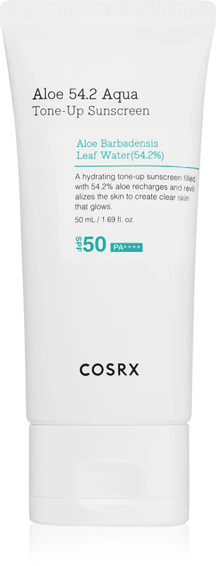 Cosrx Aloe 54.2 Aqua Tone-Up Protetor Solar Facial Tonificante FPS 50+
