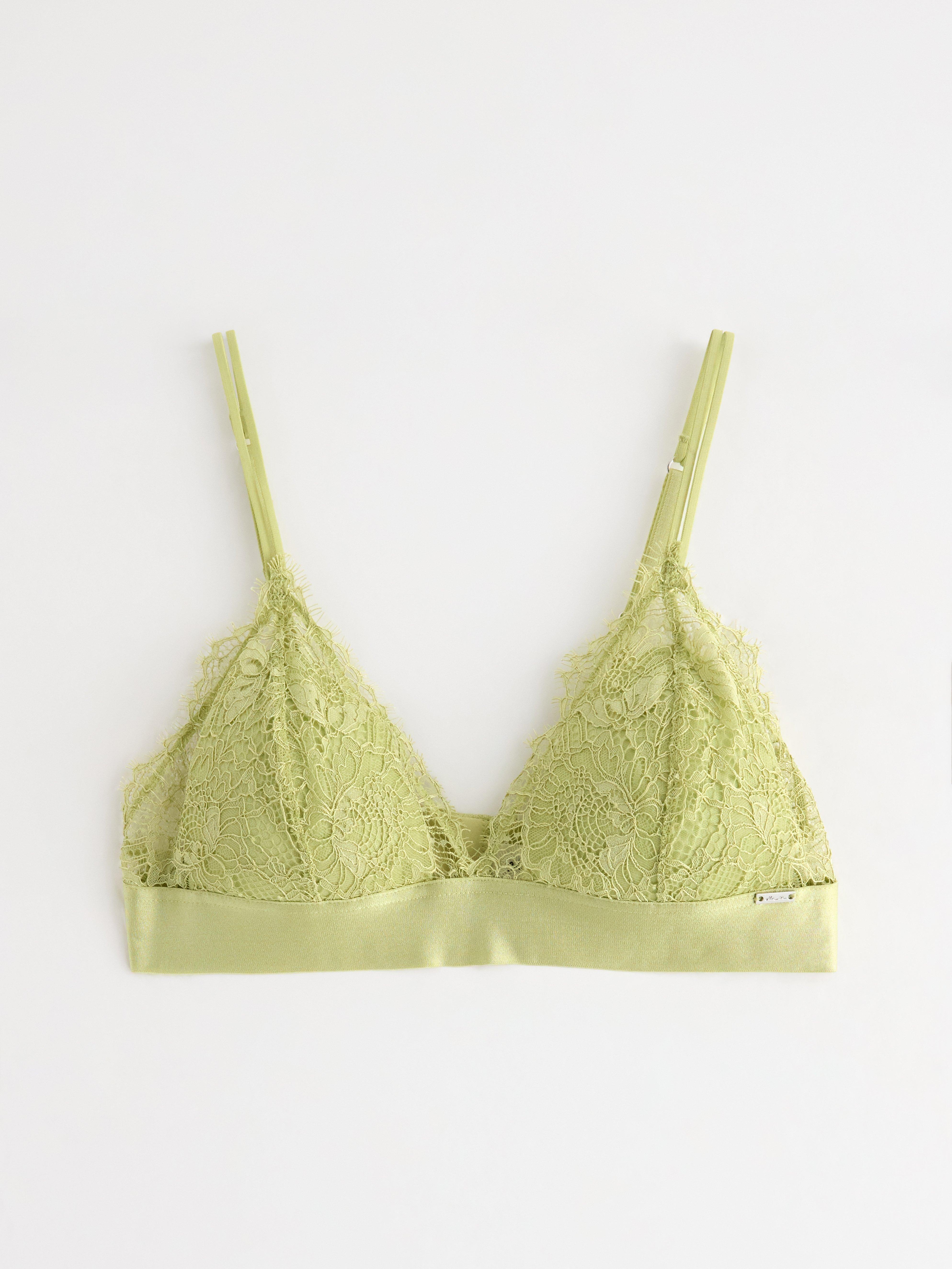 ella m – Bralette Verde claro empolvado