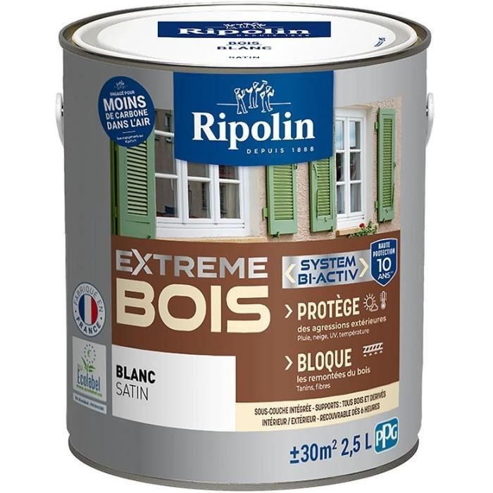 RIPOLIN PROTECCIÓN EXTREMA MADERA BLANCA Satinado 2,5 L