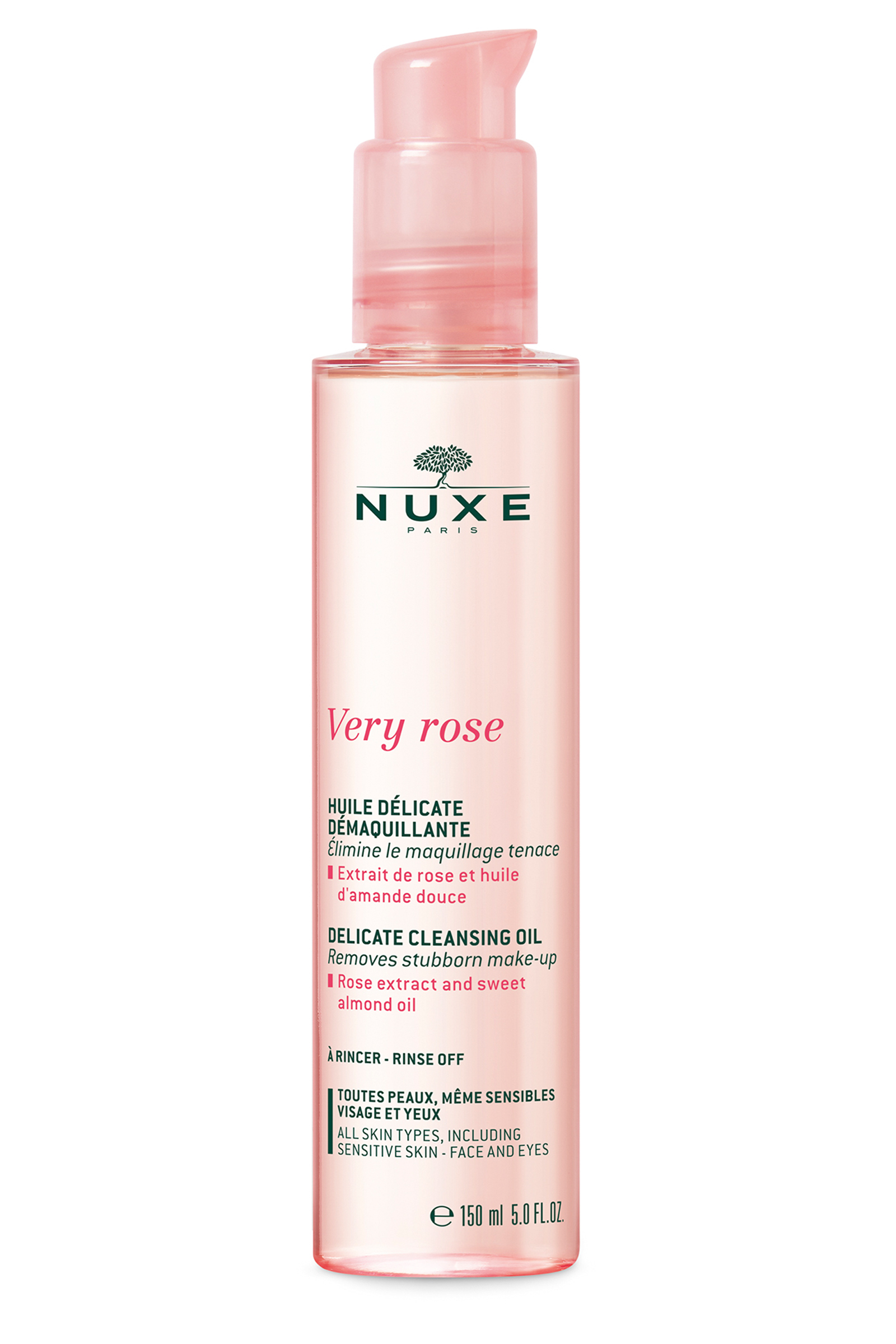 Ulje za čišćenje lica s mirisom ruže 150 ml - NUXE