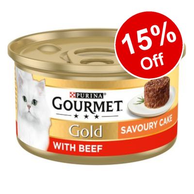 24 x 85 g Gourmet Gold Nassfutter für Katzen – 15 % Rabatt!*