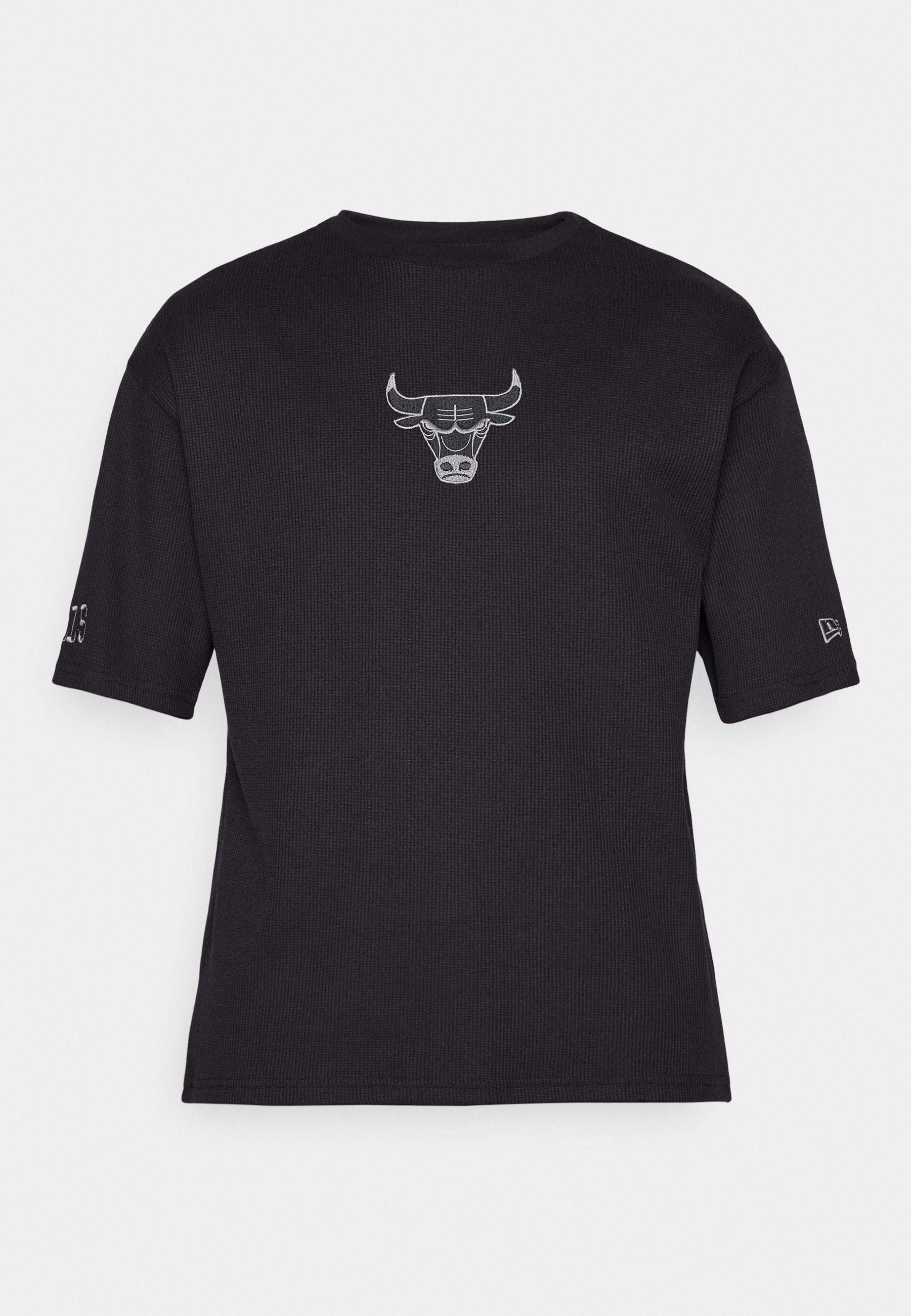 New Era NBA CHICAGO BULLS WAFFLE TEE - Klubové oblečení - black