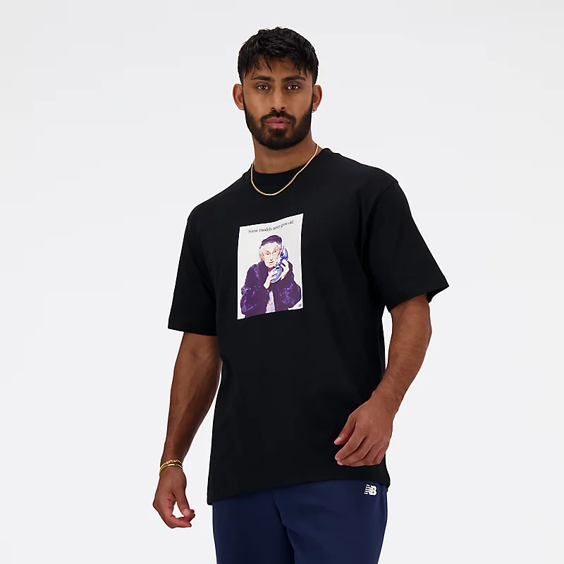 Męska koszulka sportowa Never Age T-shirt - CZARNY
