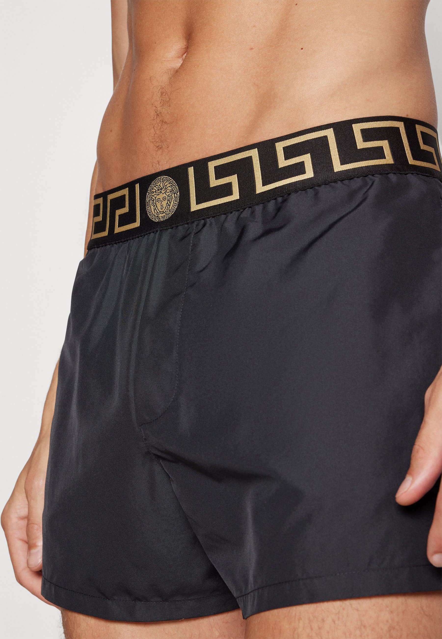 Versace SWIM BOXER NUOVO LOGO - Pantaloncini da bagno - nero/oro