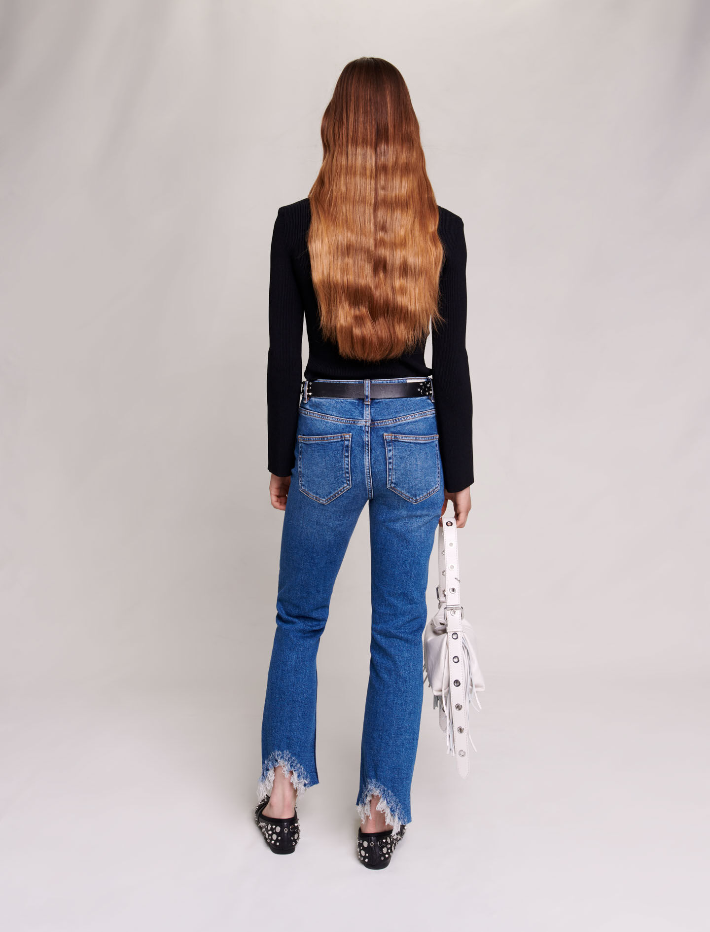 Blugi skinny rupți - Albaștri