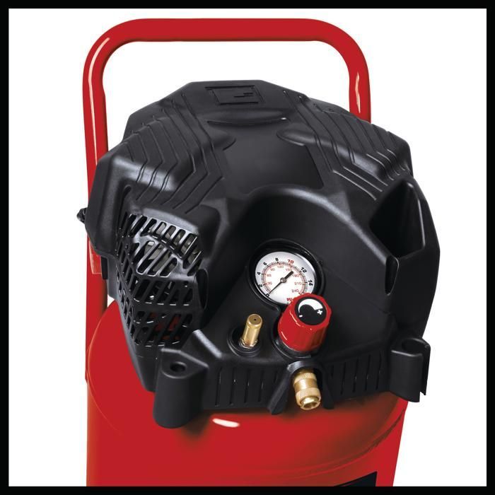 Einhell TH-AC 240/50/10 OF Vertikalkompressor (1500 W, 50-L-Tank, vibrationsdämpfende Füße)