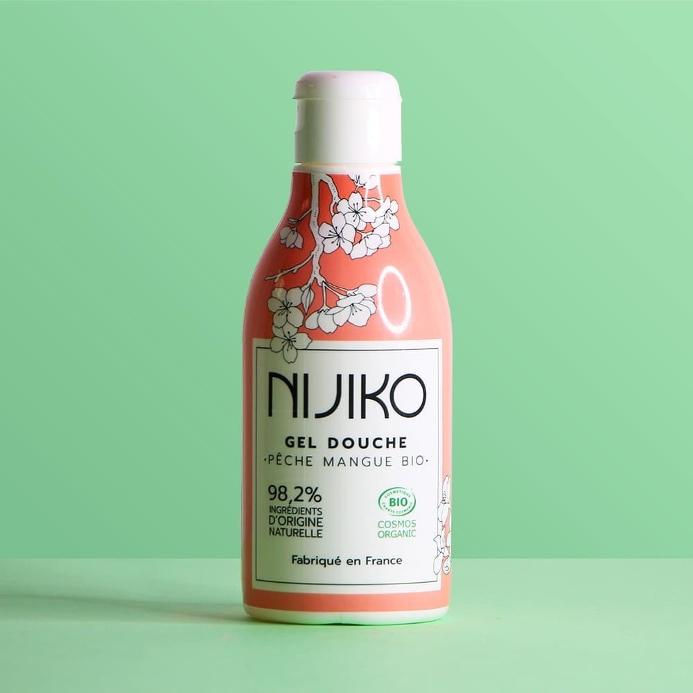 NIJIKO Gel Douche Bio Pêche & Mangue