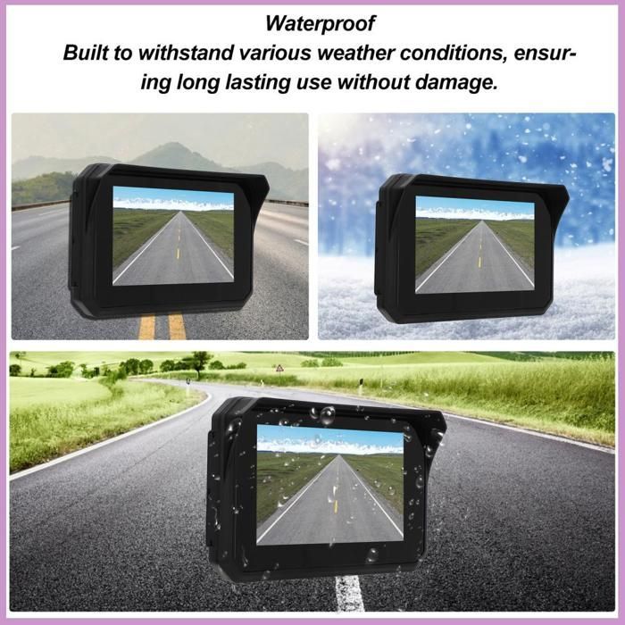 Navegador GPS para motocicleta Cocosity de 5 pulgadas, pantalla HD de 5 pulgadas, ideal para motocicletas.
