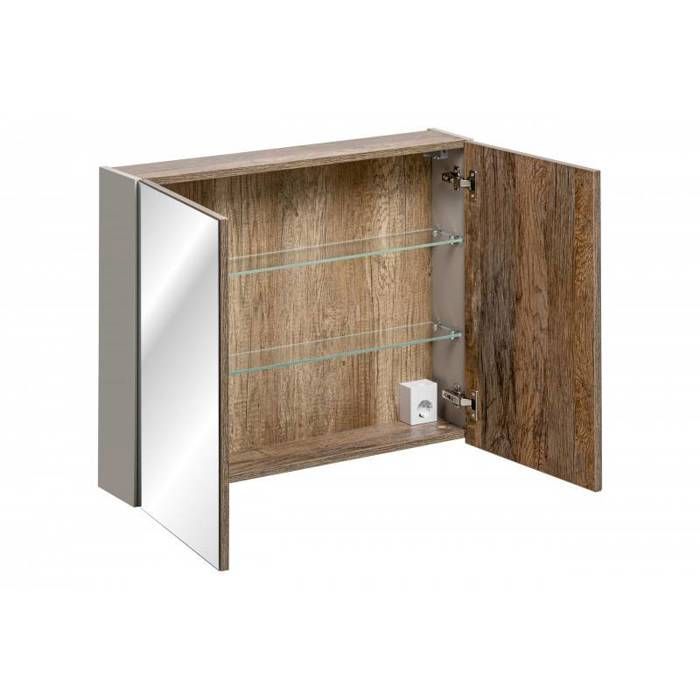 180cm double sink bathroom vanity unit + 5 pieces - Rosario Taupe
