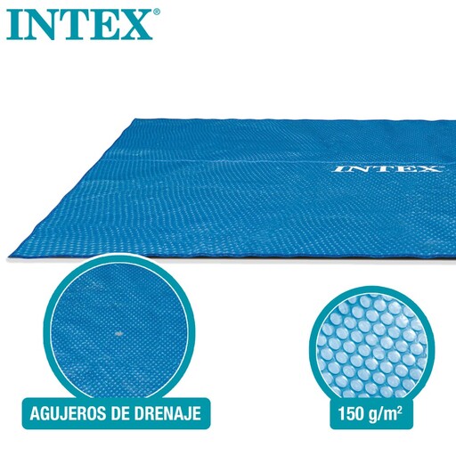  Couverture solaire Intex pour piscines rectangulaires 400x200 cm