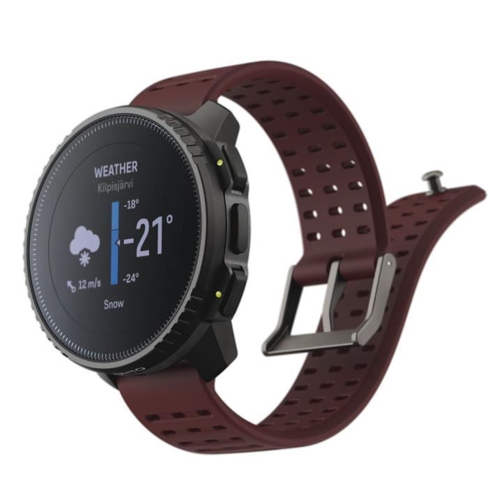 Montre connectée sport GPS - ALTIMETRE - SUUNTO VERTICAL BLACK RUBY - Diamètre écran 49 mm