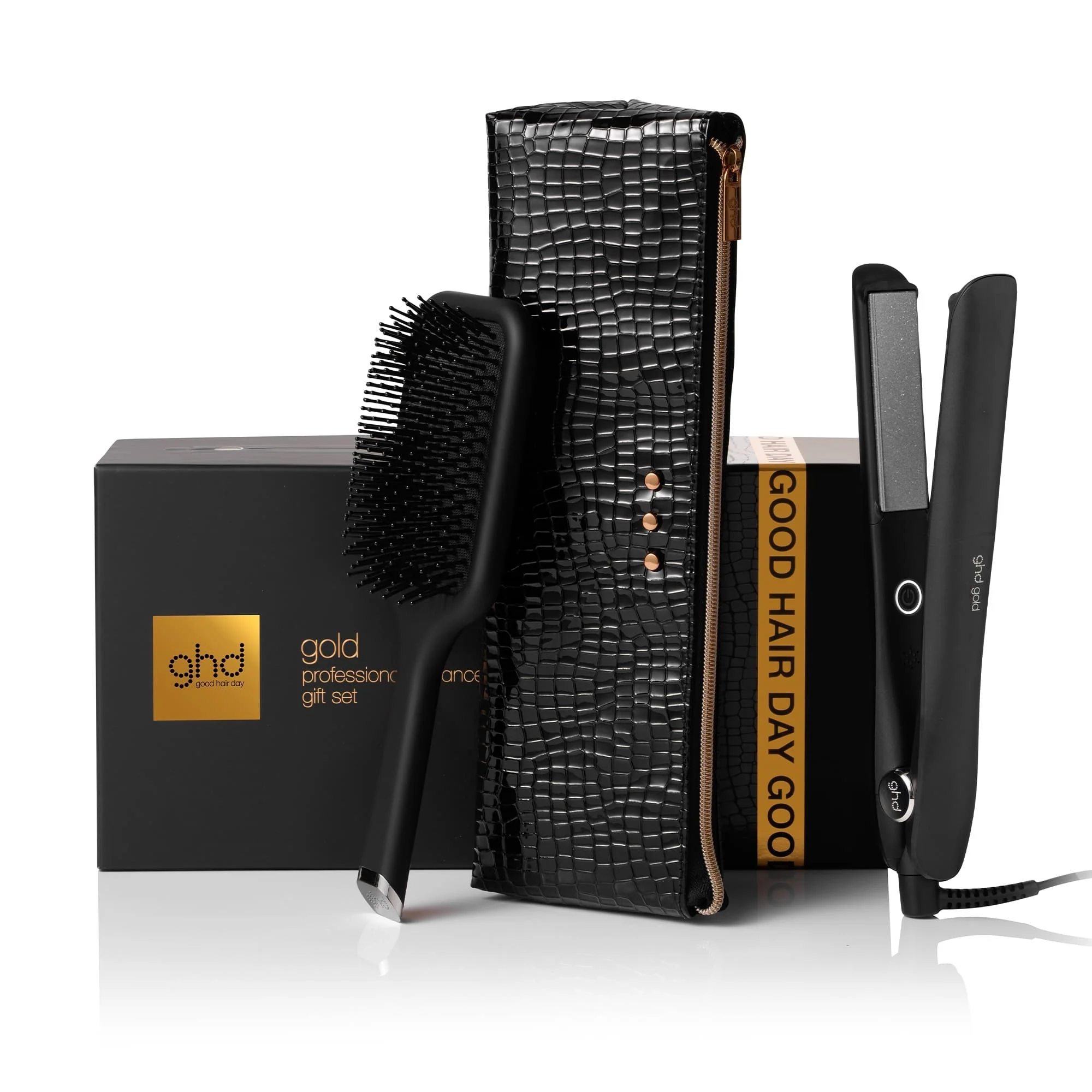 Styler ghd gold® Gift Set - piastra per capelli professionale + paddle brush - Cofanetti per Capelli, Piastra Capelli, Spazzole