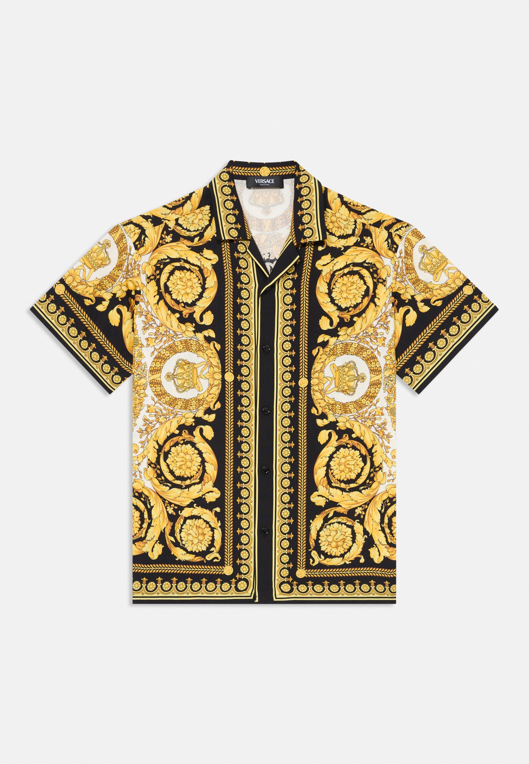 Versace INFORMAL SHIRT JAVANESE BAROCCO FOULAD KIDS UNISEX - Shirt - gebroken wit/zwart