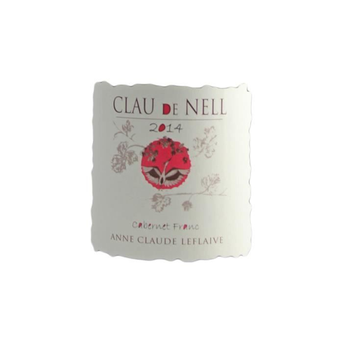Clau de Nell Cabernet Franc Red 2014 - Case of 3 x 75cl bottles - Anjou AOC appellation - Red wine from the Loire Valley - Cabernet Franc grape variety