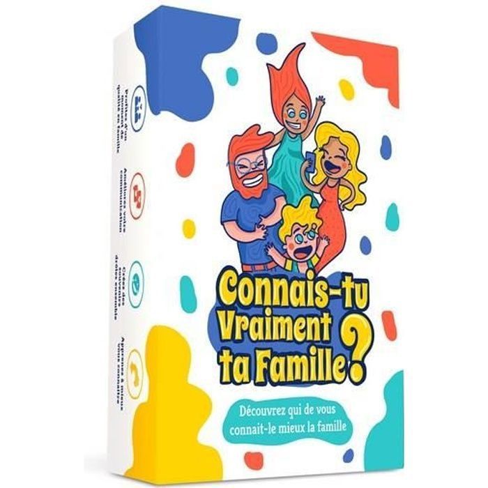 Connais-tu Vraiment ta Famille ?  Jeux de société Famille - Le Jeu Familial délirant Plein de devinettes, quizz et défis