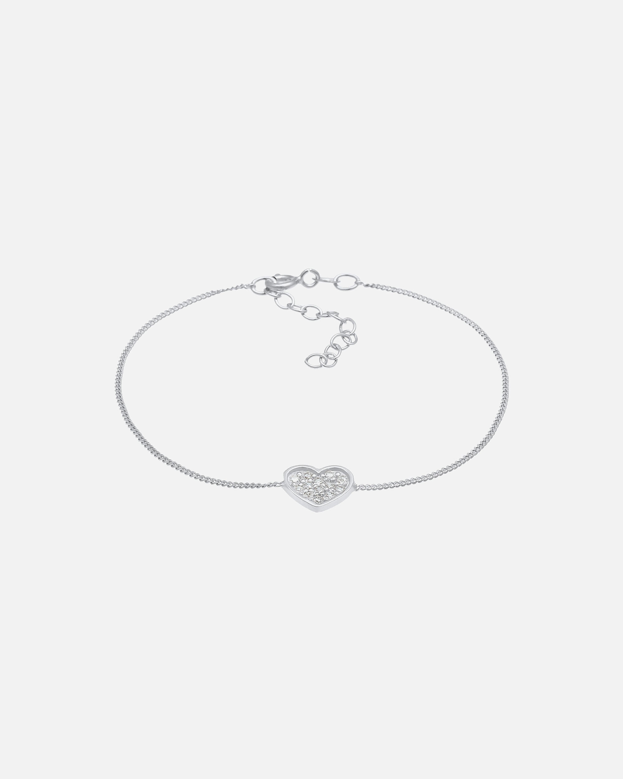 Elli Amour romantique de la Saint-Valentin pour dames avec des pierres de zircone en argent sterling 925