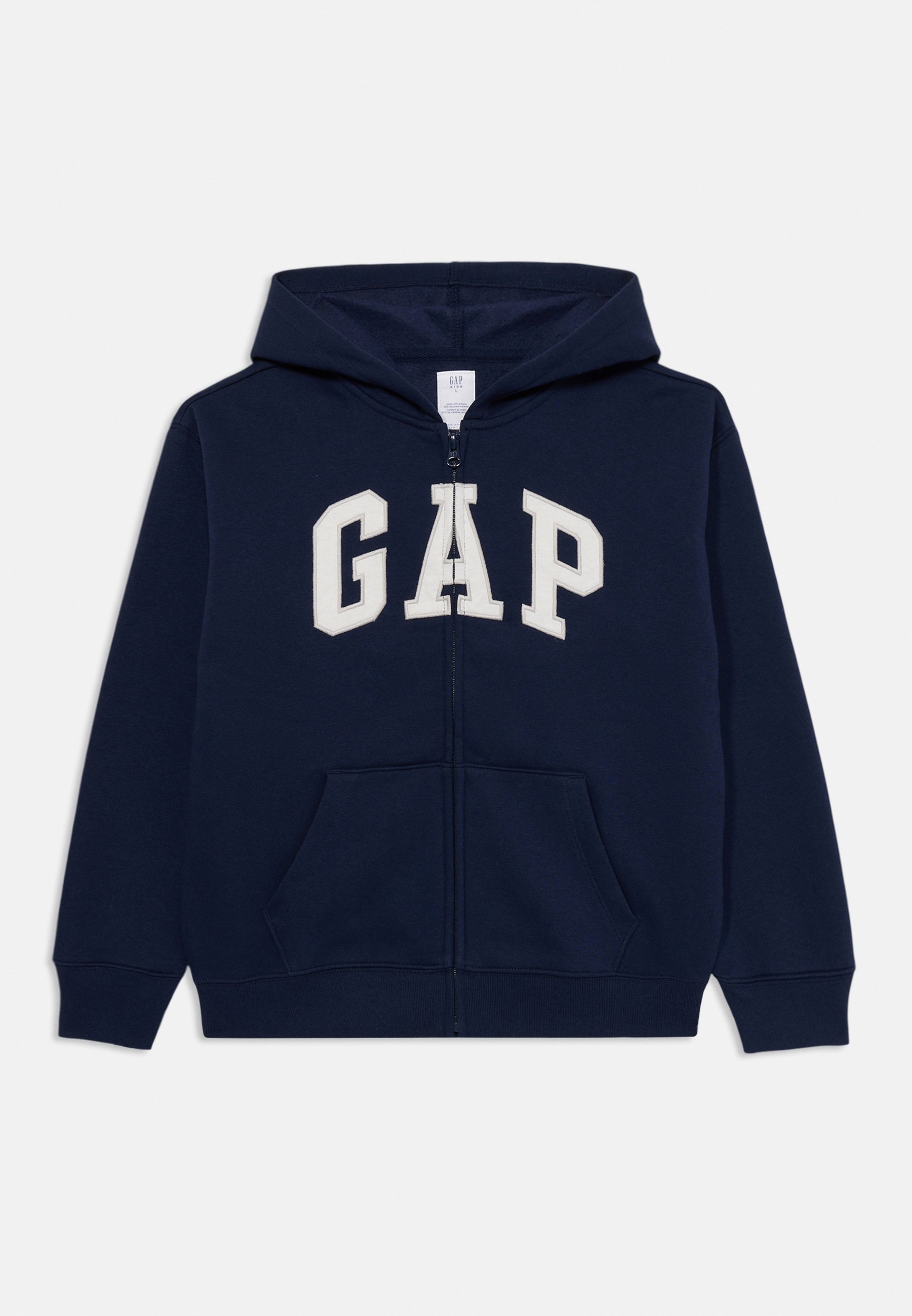 GAP KIDS RELAXED GAP LOGO ZIP HOODIE - Hoodie - Tapestry Navy