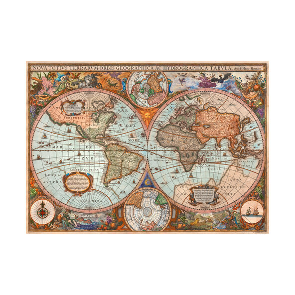 Puzzle Starověká mapa světa, 3 000 dílků