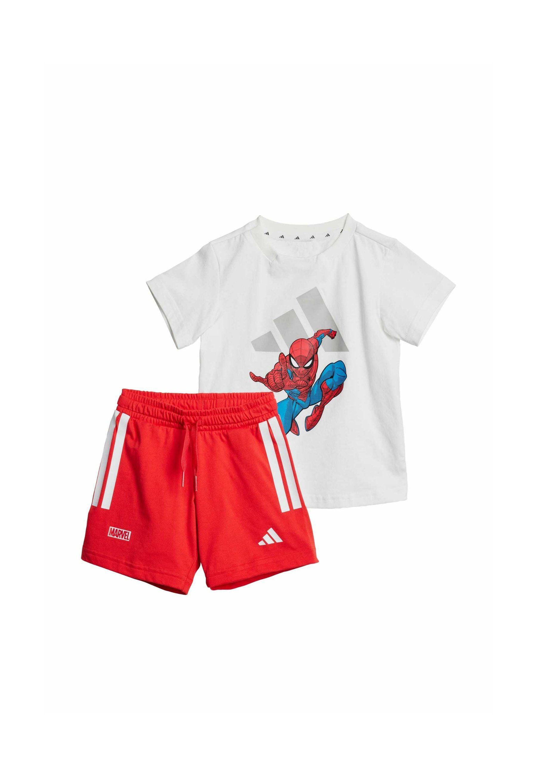 adidas Sportswear MARVEL SPIDER-MAN KIDS - Sportshorts - wit grijs twee