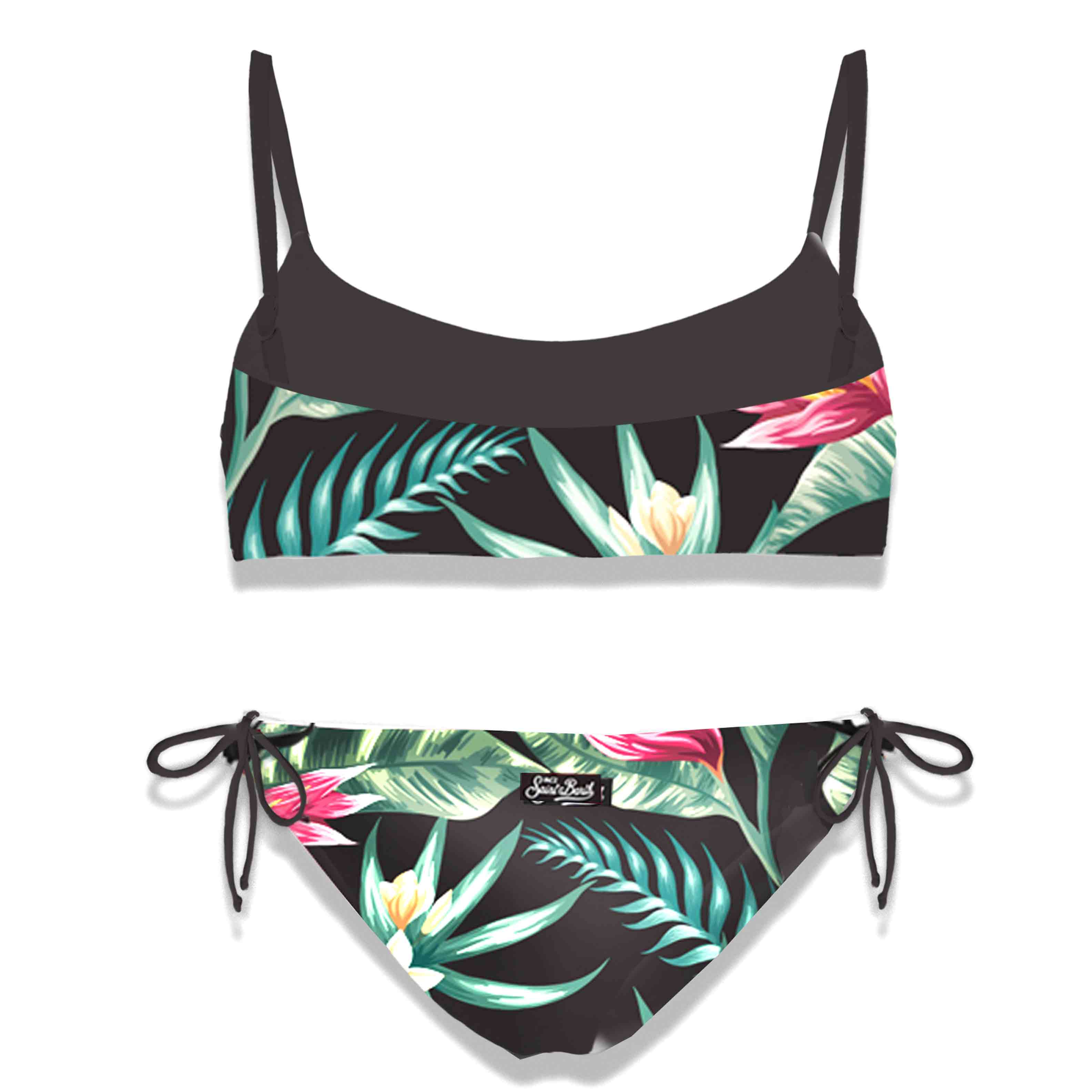 Bikini s braletteom i Heliconia printom za bebe