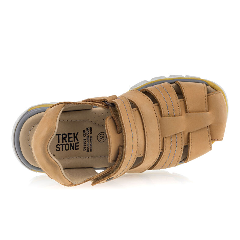 Sandalias amarillas para niño / Zapatos de punta abierta