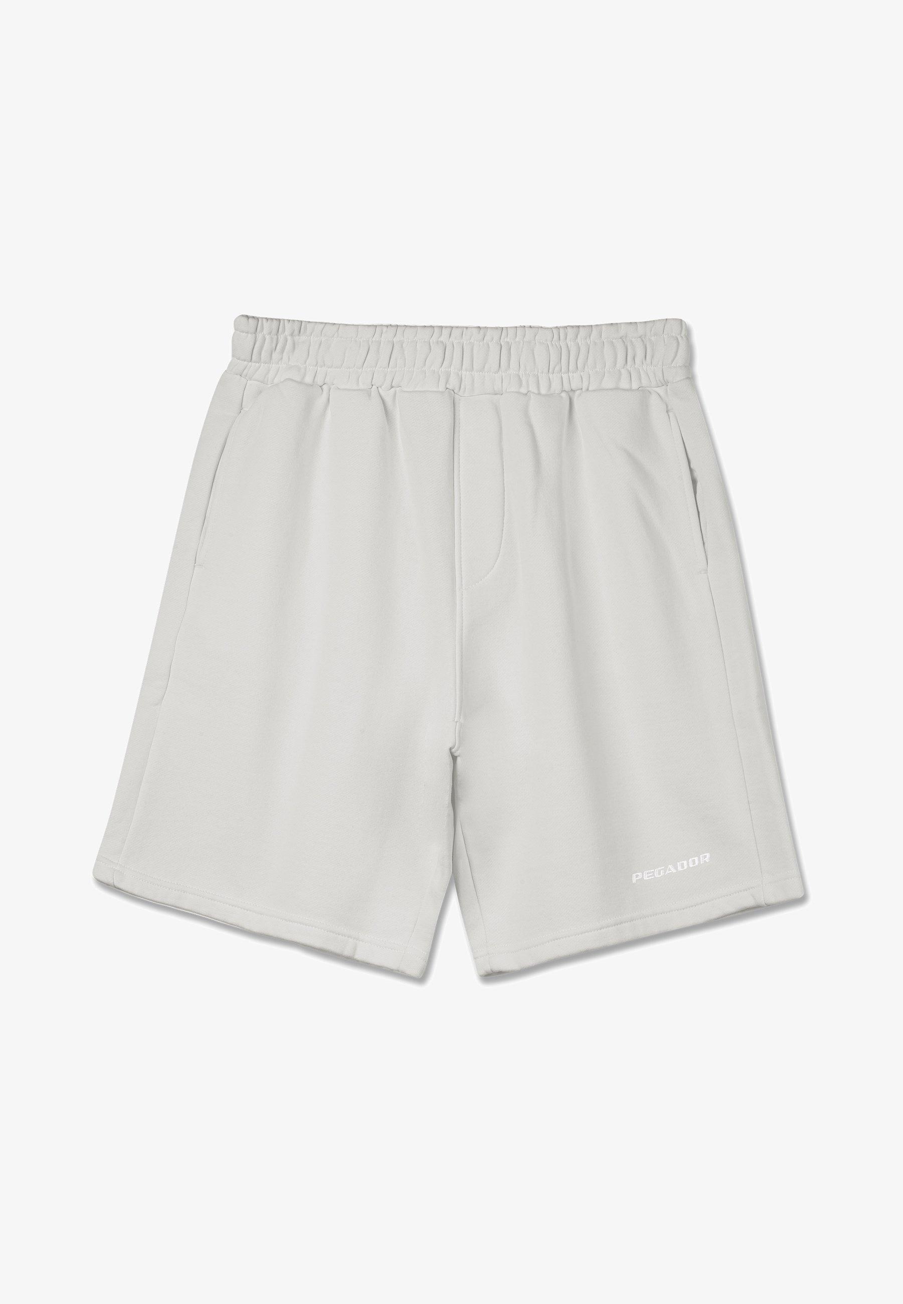 Pegador LOGO - Shorts - gewassen puur grijs/wit gum