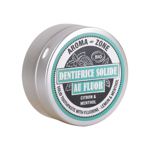 Dentifrice solide au Fluor - Menthol & Citron 20g • Standard