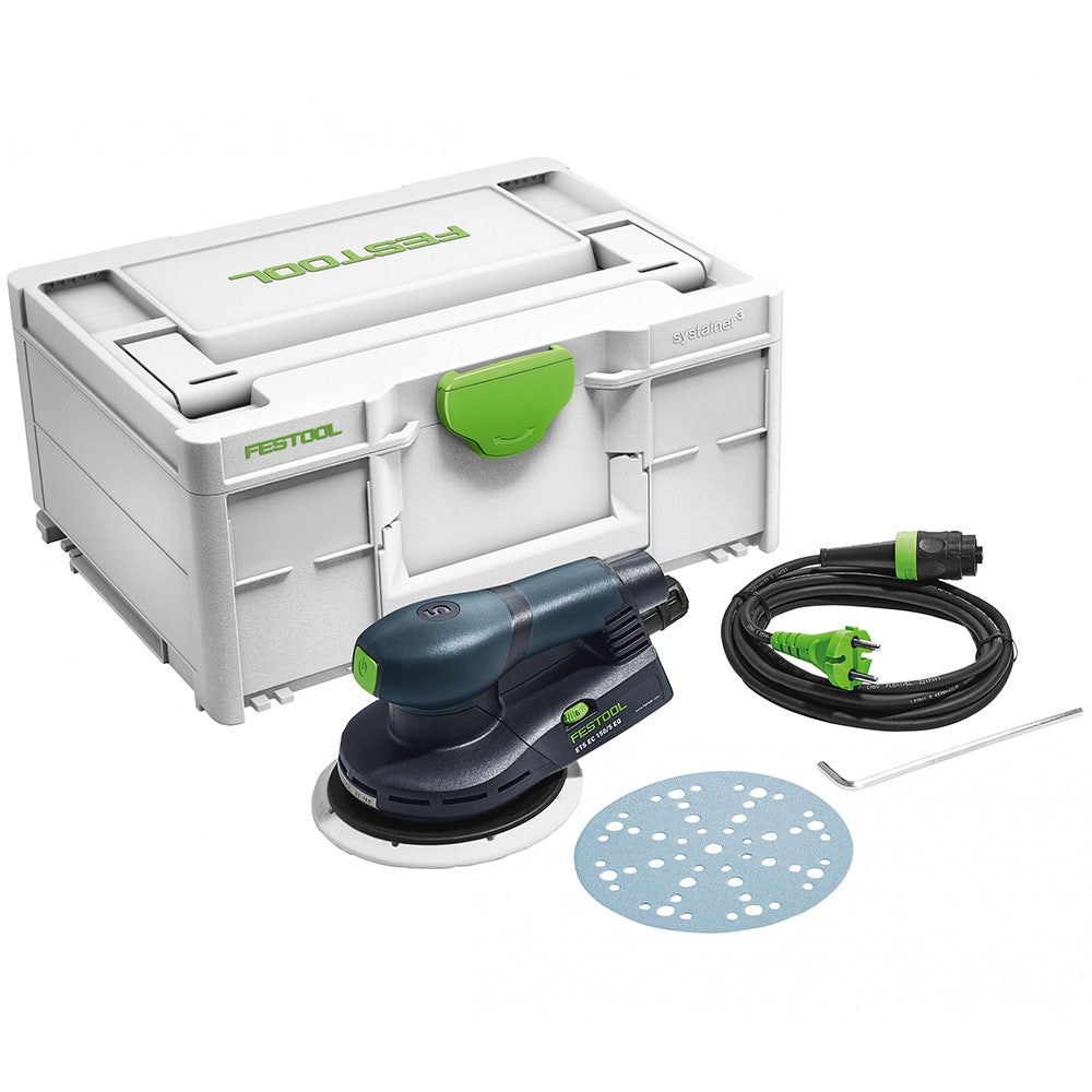 Lixadeira excêntrica sem escovas FESTOOL de 150 mm, 400 W, ETC EC 576333