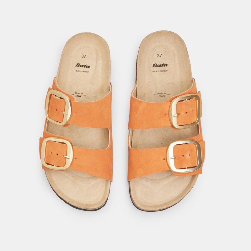 Damesslipper van nubuck