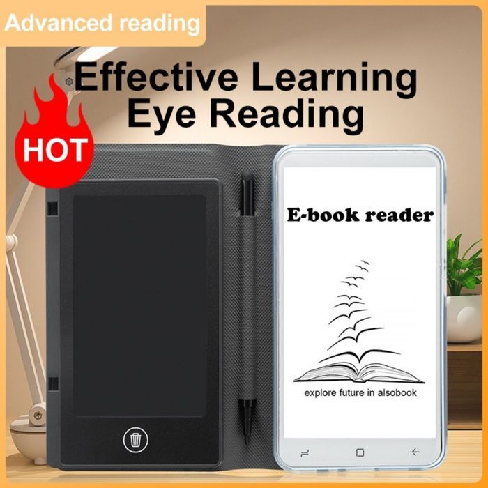 E-reader, 16 GB, schermo E Ink da 5 pollici, funzionalità di scrittura a mano, per leggere libri, portatile, blu
