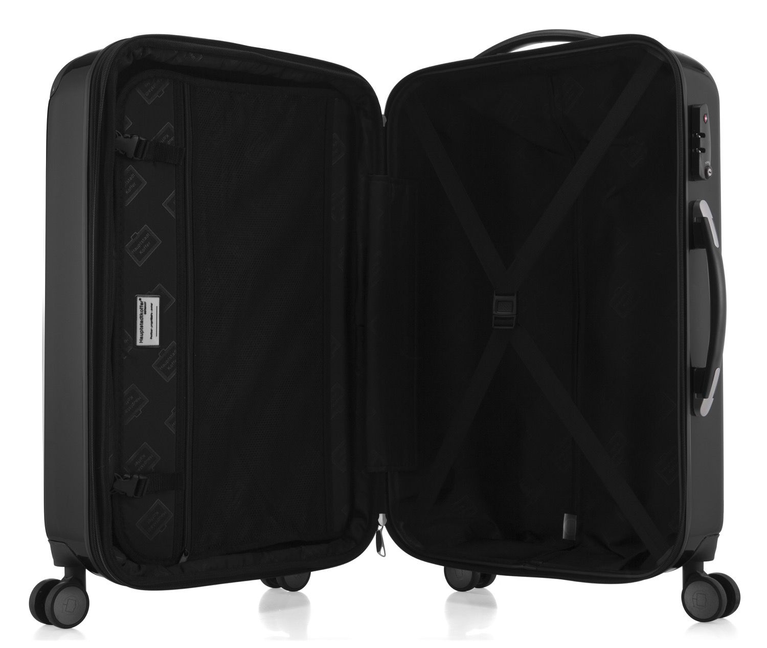 Alex – Hartschalenkoffer, dunkelblau glänzend, TSA-konform, 65 cm, 74 Liter