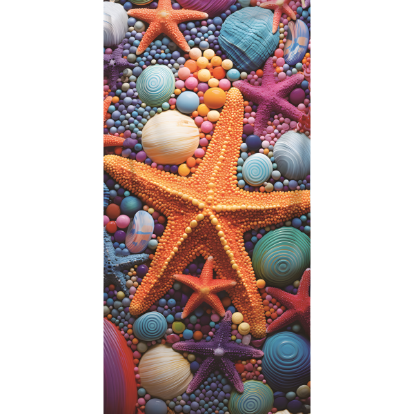 Ręcznik kąpielowy plażowy 100x180 Rozgwiazda