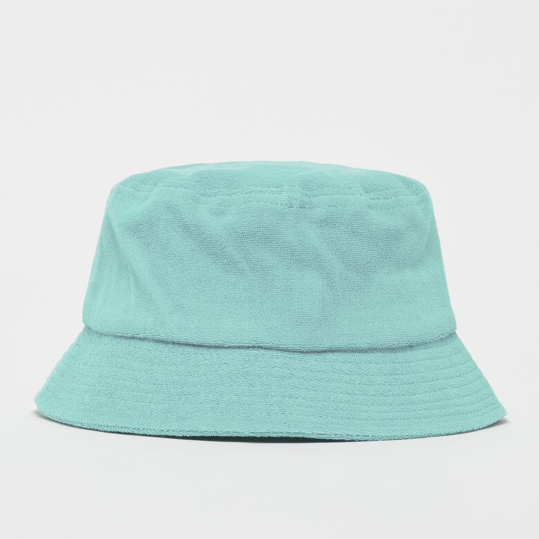 Middelgrote bucket hat van badstof met logo