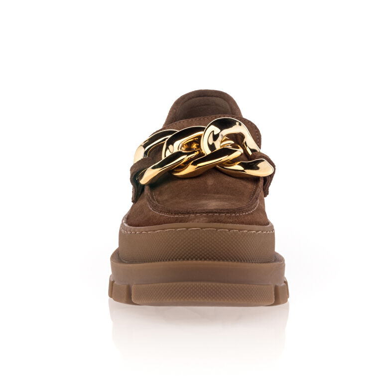 Bruna loafers/båtskor för kvinnor