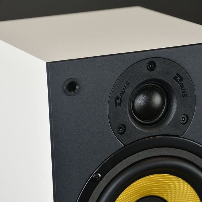 Enceintes bibliothèque DAVIS ACOUSTICS MIA 20 - 2 haut-parleurs, 2 voies - Tweeter 25mm - Blanche