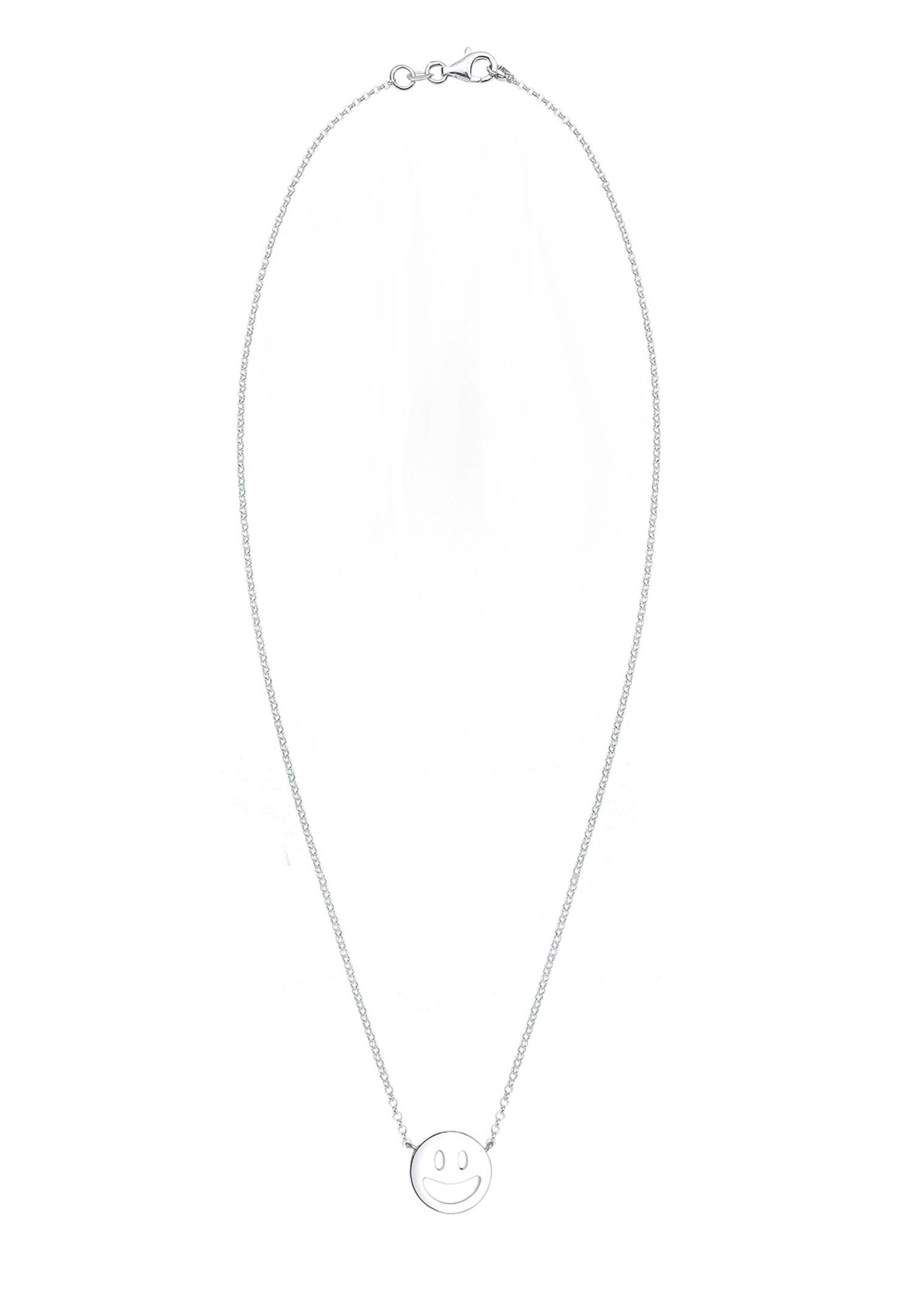 Elli Femmes Pendentif avec Smiling face Visage en Argent Sterling 925