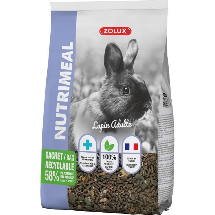 Nutrimeal Pellets per conigli adulti - ZOLUX - Piccoli - Pellets