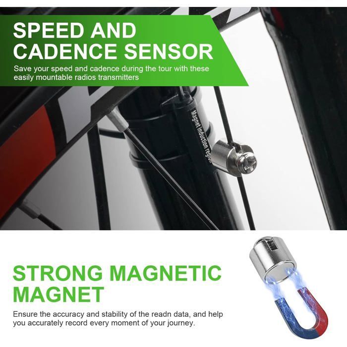 Universal 19-function GPS speedometer/odometer for bicycles, IP54 waterproof, with backlit LCD touchscreen.