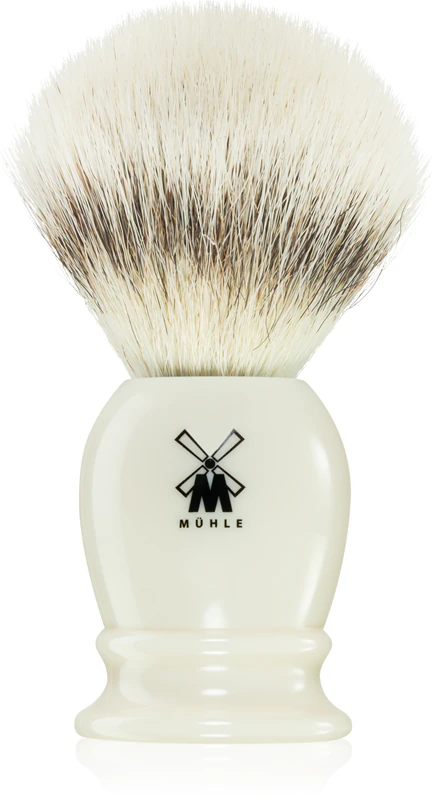 Pincel de barbear Mühle Silvertip Fiber Ivory Resin