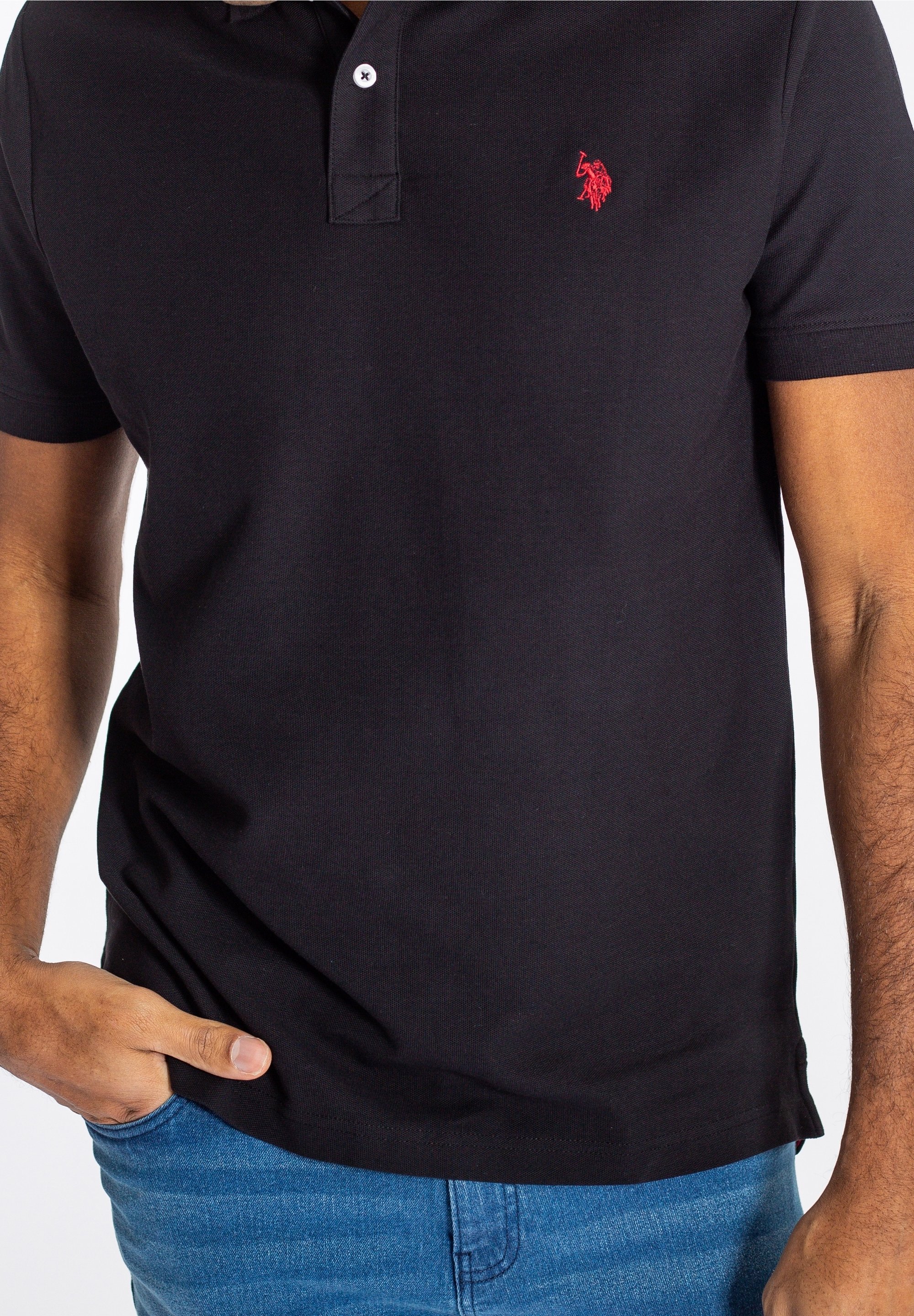 US Polo Assn. poloshirt - zwart