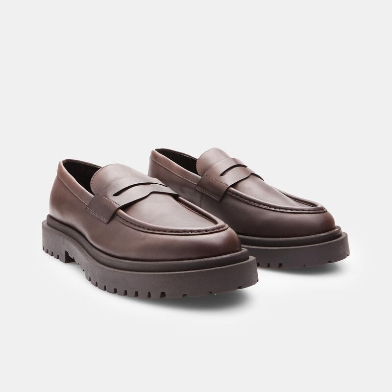 BATA Eleganckie skórzane mokasyny męskie