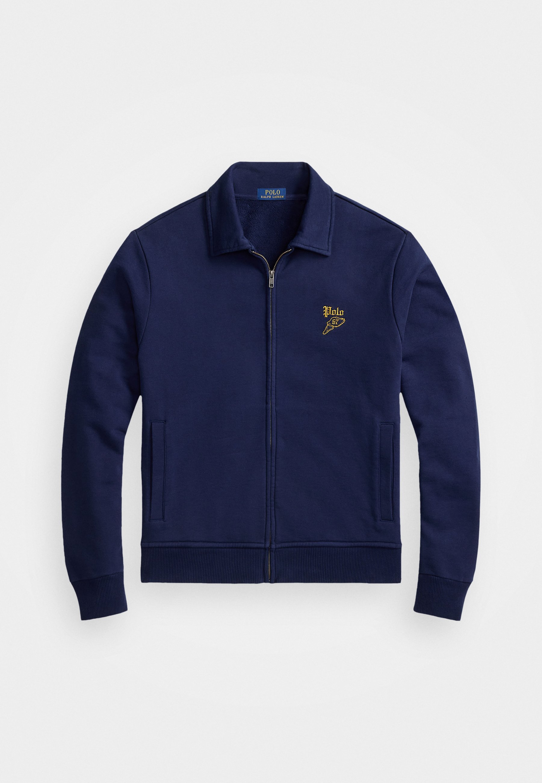 Veste Polo Ralph Lauren à fermeture éclair et broderie au dos - Bleu marine croisière
