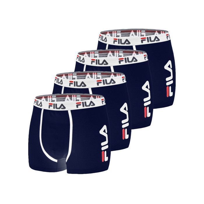 Fila Men's Boxer Shorts - Blue (Pack of 4)